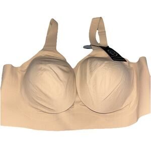 Evelyn Bobbie Women's The Beyond Bra Womens Size XL Tan Back Closure Adjustable